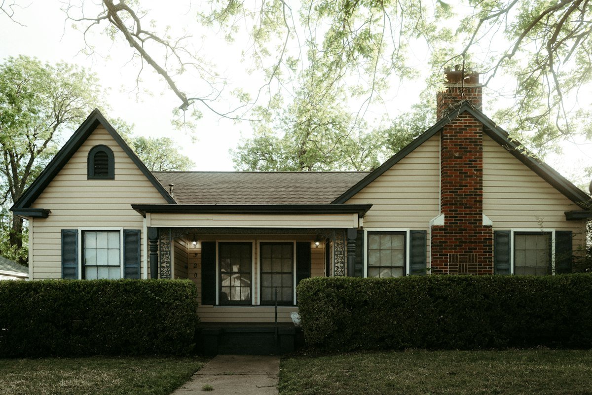 Home with a new, clean architectural shingle roof after NorthPeak replacement